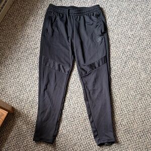 adidas Black Women's Track Pants with Tapered Leg